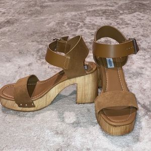Steve Madden size 10 Colada Cognac brown heels
